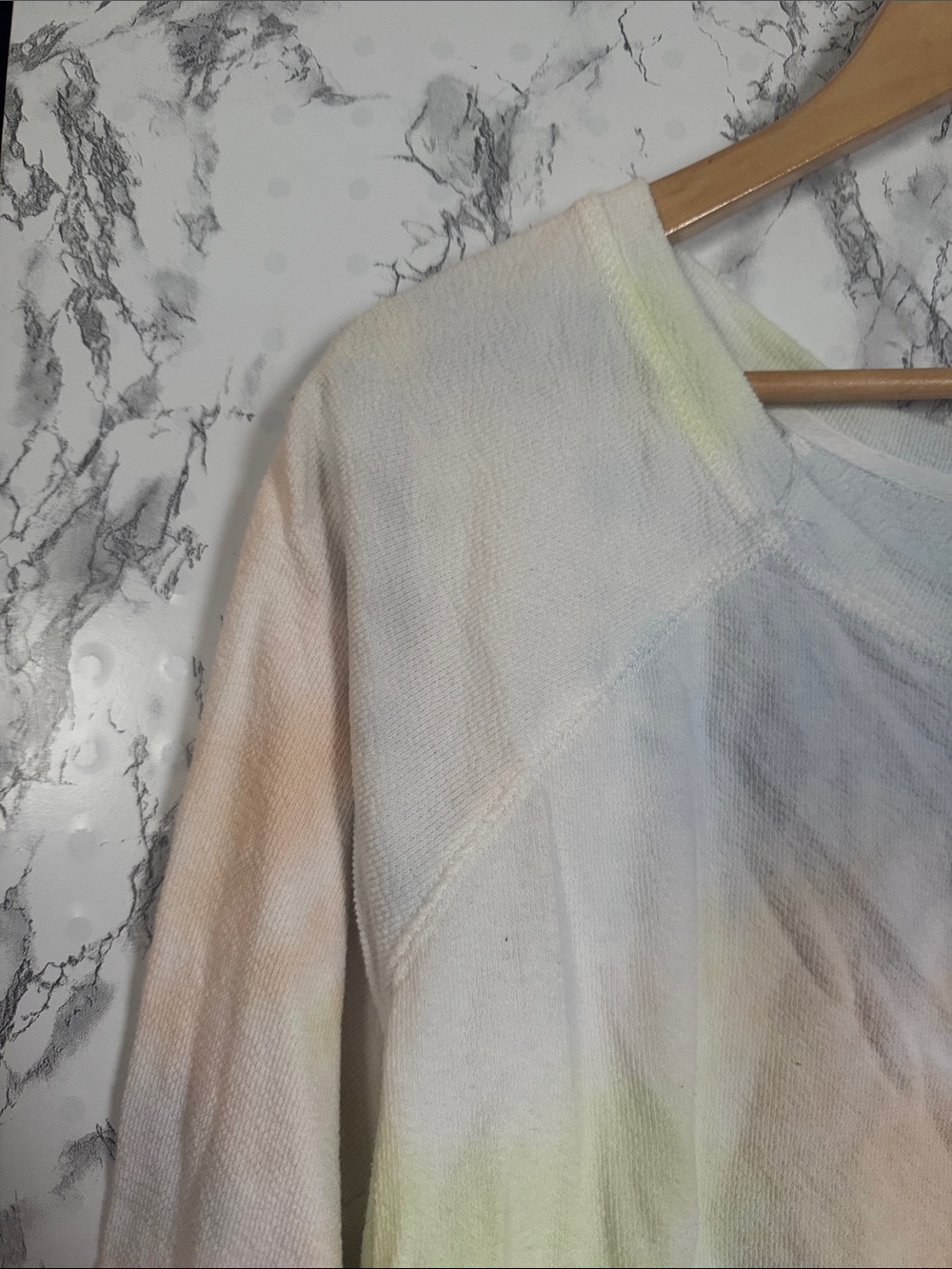 Maurices Crewneck Sweatshirt White-Pastel Tie Dye Size XXL - Picture 2 of 6